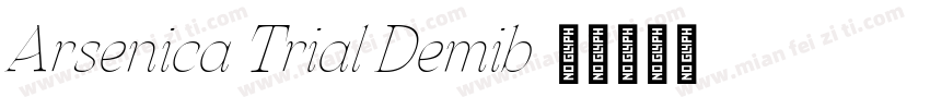 Arsenica Trial Demib字体转换